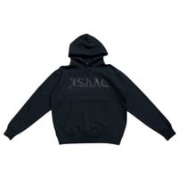 "ISAAC×FLASH" Logo(glitter) Hoodie (Black)