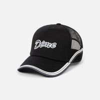 "Dime" Race Trucker Cap (Black)