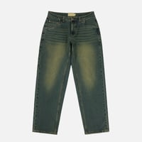 "Dime" Relaxed Denim Pants (Sandblasted Pine)