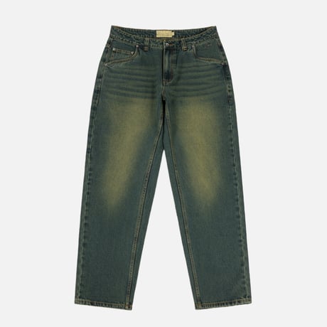 "Dime" Relaxed Denim Pants (Sandblasted Pine)