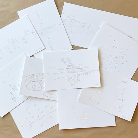 Yasuhiro Suzuki | ポストカード　水平線を描く鉛筆