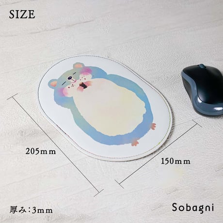 Sobagni | おなかさすさすマウスパッド