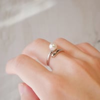 LS Pearl｜アコヤ真珠とシルバーのオープンリング