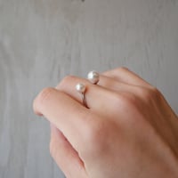LS Pearl｜アコヤ真珠のオープン2珠リング