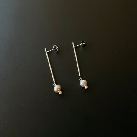 LS Pearl｜アコヤコバルト真珠のバーピアス