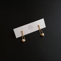 LS Pearl｜ベビーアコヤ真珠のゴールドチェーンピアス