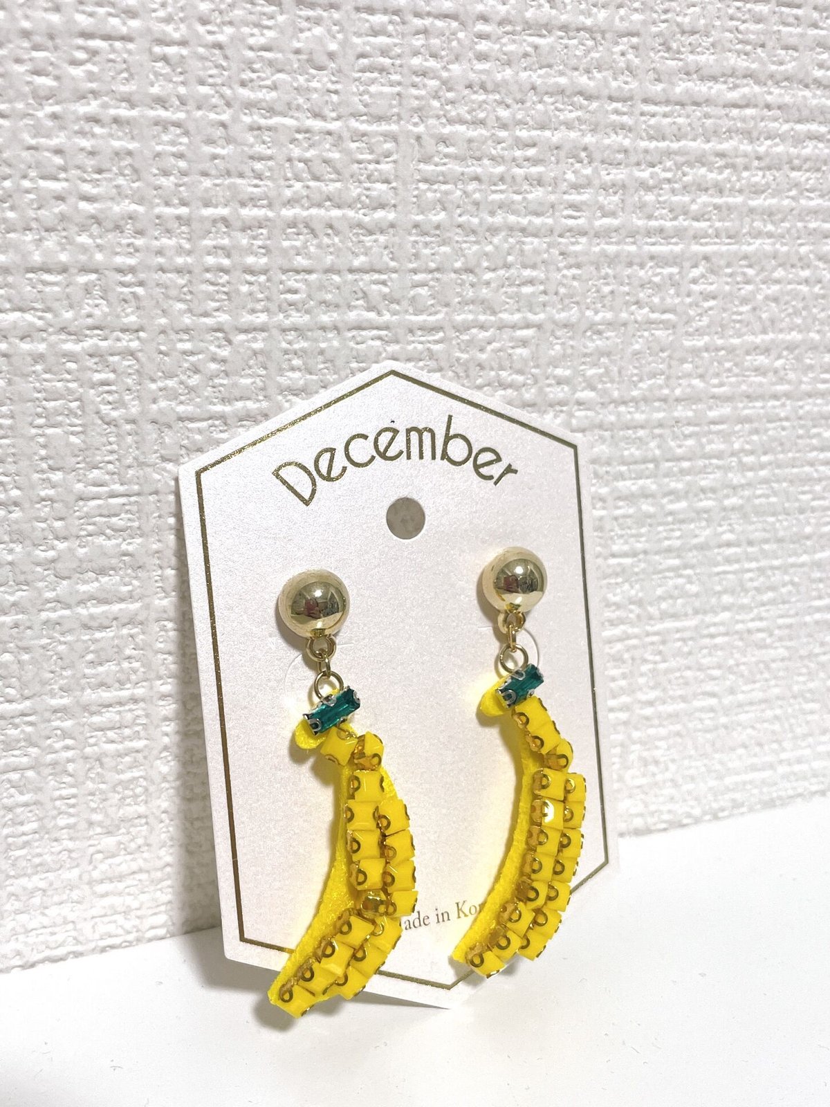 ビーズのバナナピアス | kyasalon
