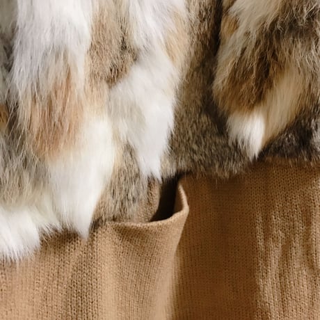 Lサイズ☆ファー付きカーディガンジャケット