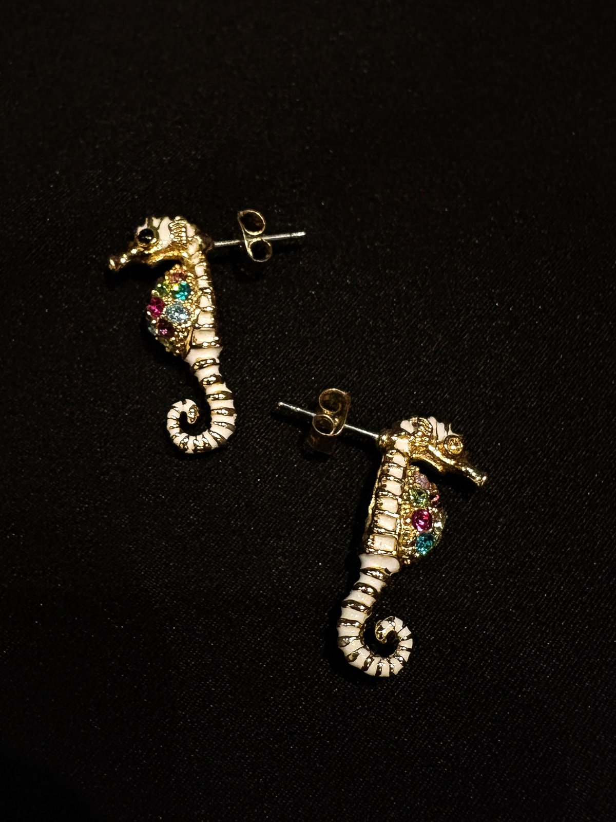 ラスト1点( ¨̮⋆)ブルーの特大タツノオトシゴのピアス fit=scale-down,w=1200