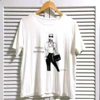 カフェ＆女の子柄ストレッチTシャツ