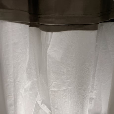 メタリックロングスカート