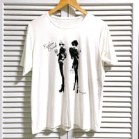 女の子2人柄ストレッチTシャツ