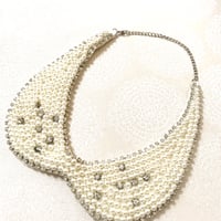 再入荷★パールとキラキラの付け襟ネックレス