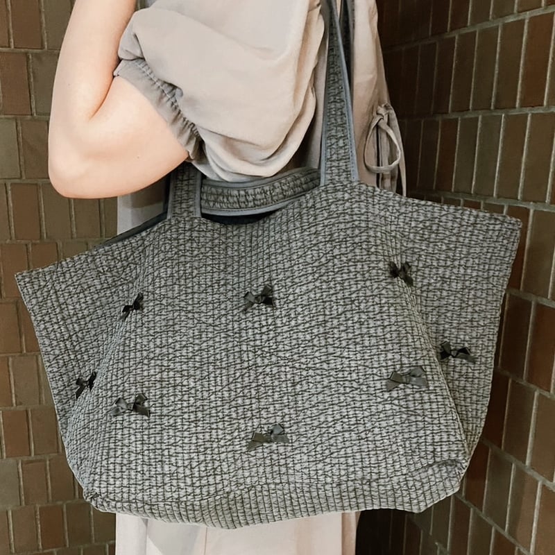 リボン付きヌビバッグ | kyasalon リボン付きヌビバッグ | kyasalon