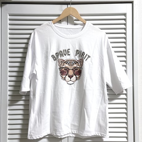 キラキラタイガー柄Tシャツ