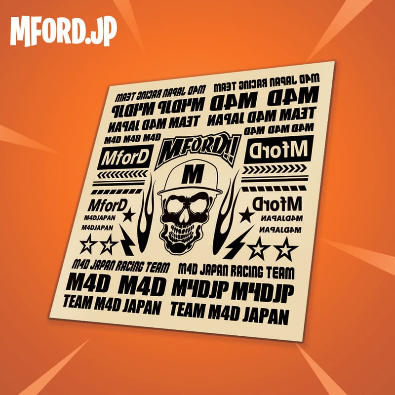 2018M4Dミニ四駆専用ステッカーブラック | SVART STORES