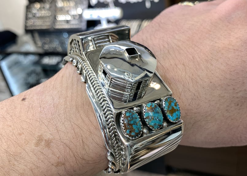 NAVAJOナバホ特大bisbeeビズビーターコイズバングル NAVAJOナバホ特大