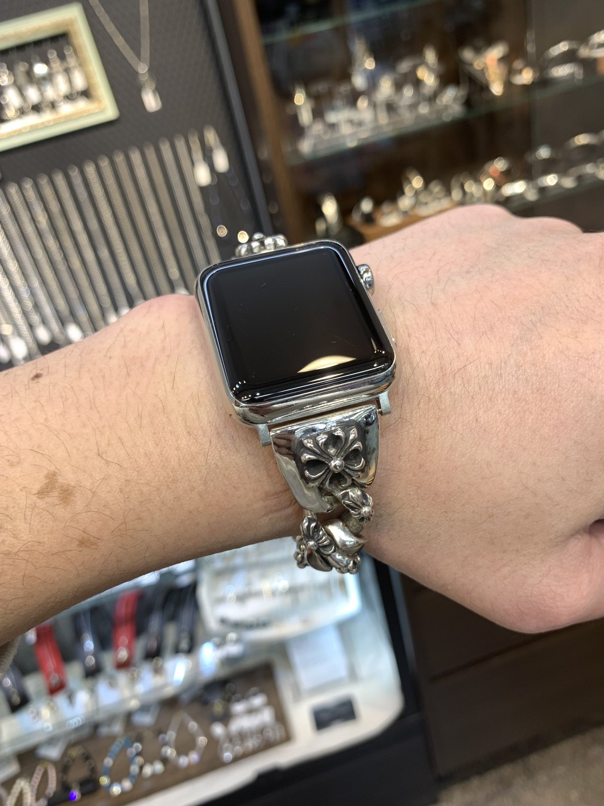 最終値下げ‼️シルバーウォッチブレスレット※おまけ付き! とがっ 最終値下げ‼️シルバーウォッチブレスレット※おまけ付き! とがっ
