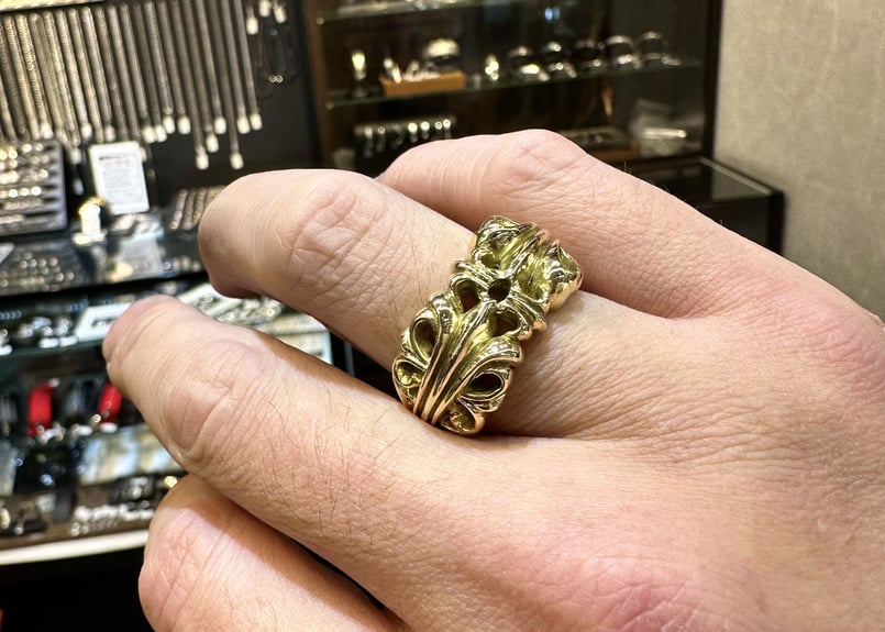 ミニゴシッククロス(石なし) ZIYMU] クロス ネックレス ゴシック クロムハーツ風 ロザリオ