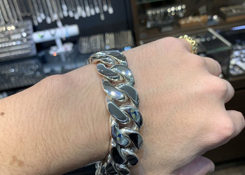 シルバー925 ブレスレット 20cm silver925 silver925喜平チェーン シルバー925 ブレスレット 20cm silver925 silver925喜平チェーン