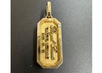 超極厚 喧嘩札シルバー925(小)