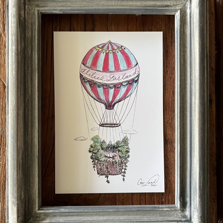 ポストカード「旅するテント〜気球〜Baloon」