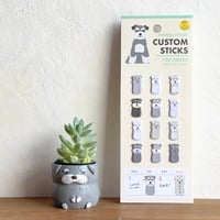 シュナのダイカット付箋・CUSTOM STICKS・デイリーふせん