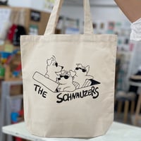 シュナの3ピースバンド「The Schnauzers」オリジナルマチありトートバッグ