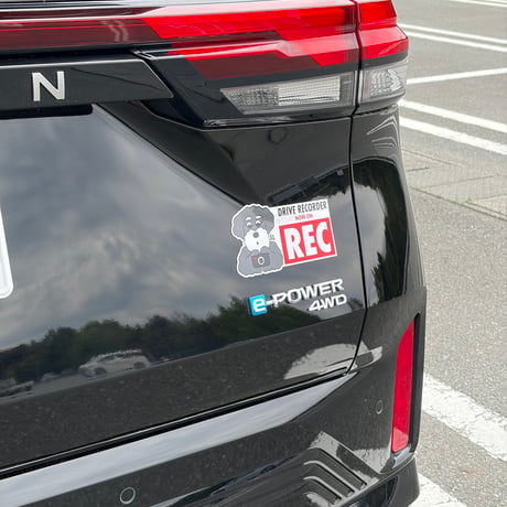 シュナの車用ステッカー＆マグネット・乗ってまシュナ・撮ってまシュナ
