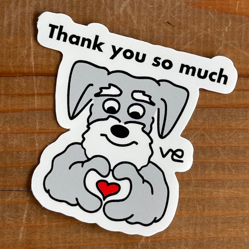 veniさんのシュナウザー耐水ステッカー 4種 | 京都文具屋