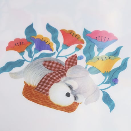 ANAN.xkyotobunguya〈オリジナルデザイン〉A4サイズクリアホルダー・HAPPYを届けに・・・
