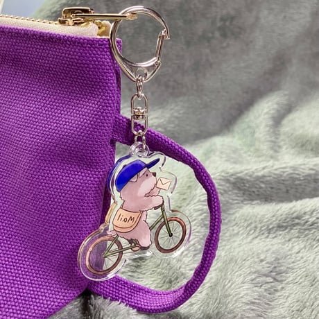 シュナのアクリルキーホルダー（オリジナルデザイン）