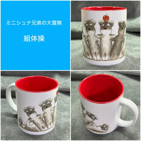 シュナマグ〈バイカラーマグカップ〉約310ml