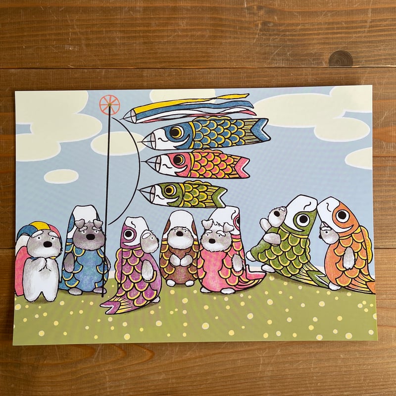 シュナポスター・ミニシュナ兄弟の12ヶ月（フレームは付属していません