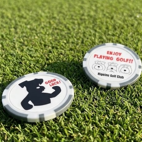 髭犬ゴルフ倶楽部オフィシャルグッズ・グリーンマーカー（ゴルフマーカー）