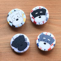 缶バッジ・うちの子シリーズ（32mm）定番の丸い缶バッジ！