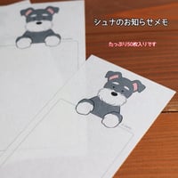 前のモデル・シュナのお知らせメモ たっぷり50枚入　otofu x kyotobunguya