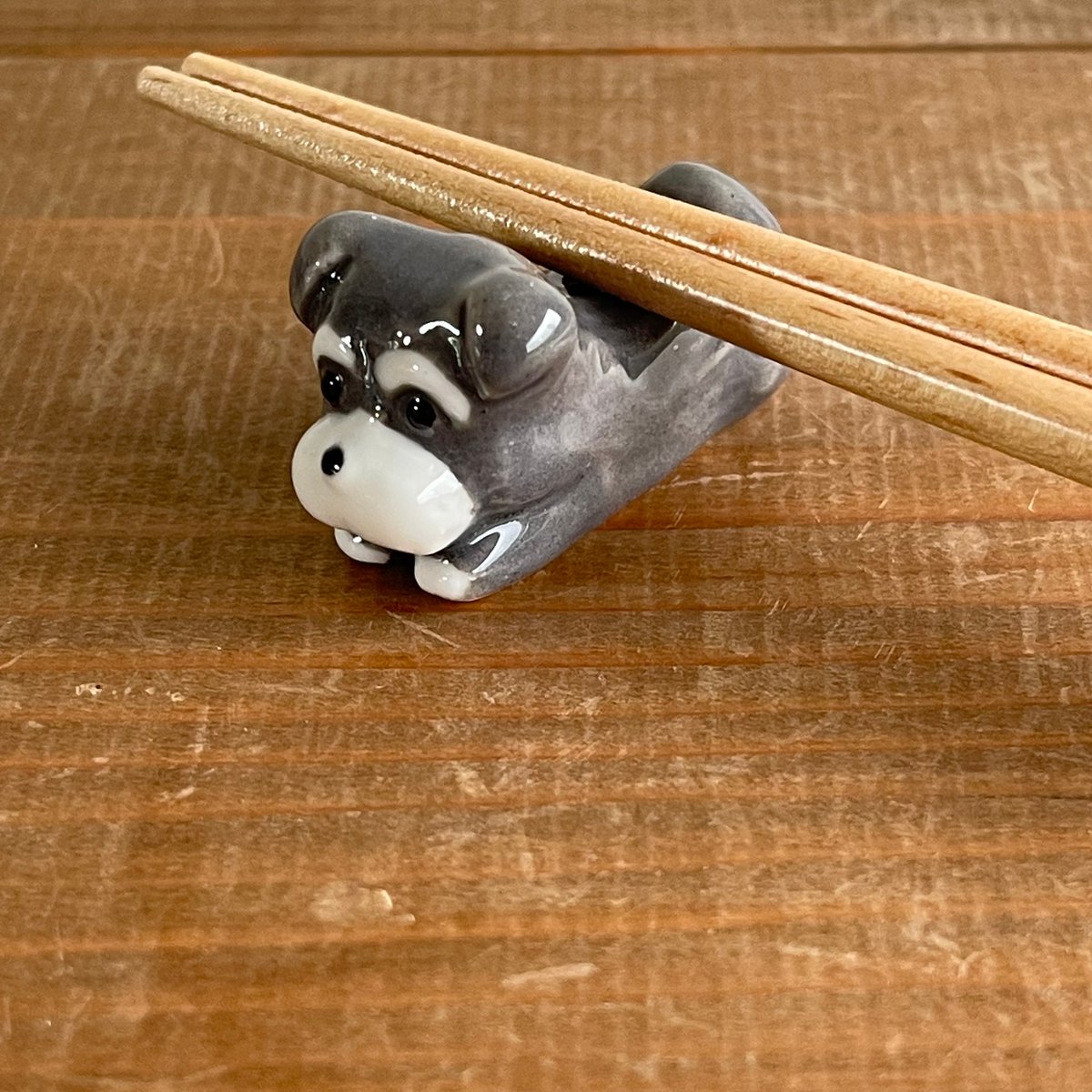 tetsu様♥️ミニチュアシュナウザー 箸置き ペア シュナウザーの箸置き | 京都文具屋