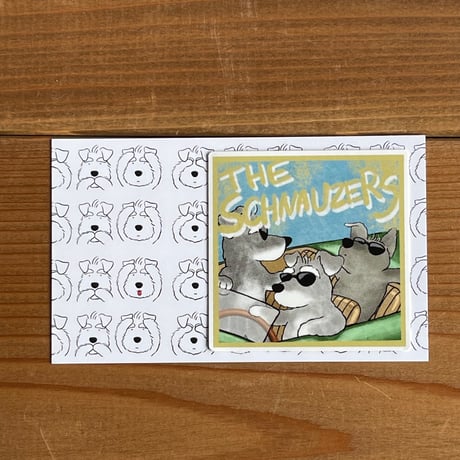 THE SCHNAUZERS・スクエアステッカー（ジャケット写真）耐水ステッカー