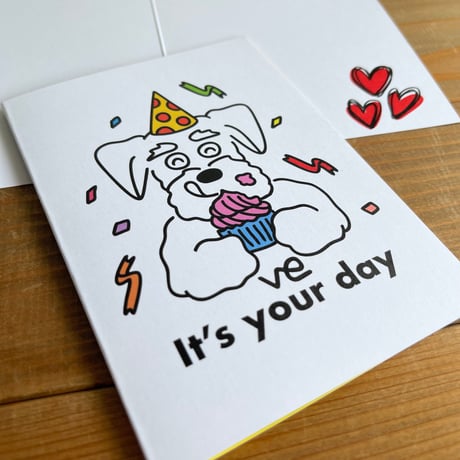 シュナウザーのバースデーカードby veni(It's your day)