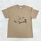 在庫限り！シュナＴ●ザ・シュナウザーズ（サンドカーキ）Ｔシャツ・シュナウザーの３ピースバンド　オフィシャルグッズ・オリジナルデザイン