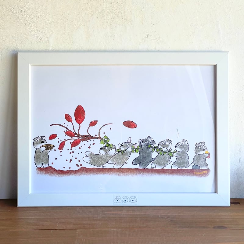 シュナポスター・ミニシュナ兄弟の12ヶ月（フレームは付属していません