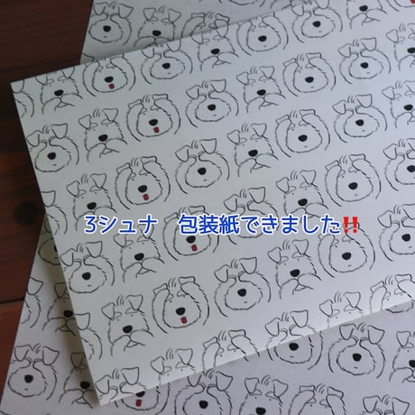 Ikemotto x 京都文具屋オリジナル　3シュナのつつみ紙5枚パック
