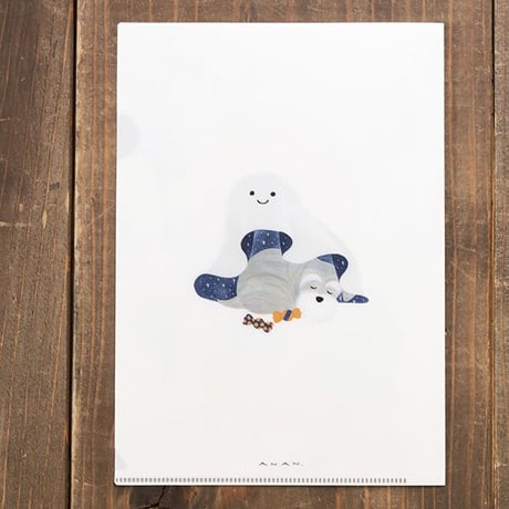 ANAN.xkyotobunguya〈オリジナルデザイン〉A5サイズクリアファイル・ハロウィンシュナウザー（10月）