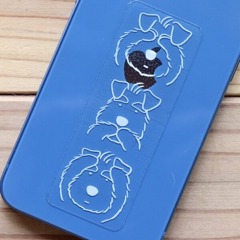 3シュナ（オリジナルデザイン）透明ステッカー（耐水・耐候仕様