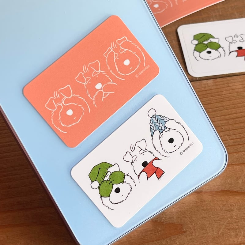スマホに最適サイズ3シュナ耐水ステッカー 2枚セット | 京都文具屋