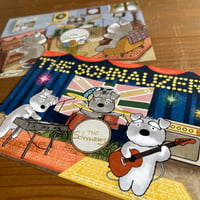 kyotobunguya x ikemotto　オリジナルポストカード　シュナの3ピースバンド「The schnauzers」