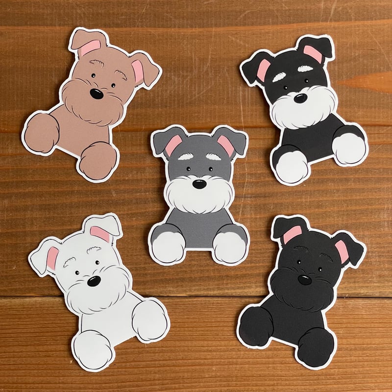 リニューアル！うちの子シリーズオリジナルステッカー（上半身）耐水