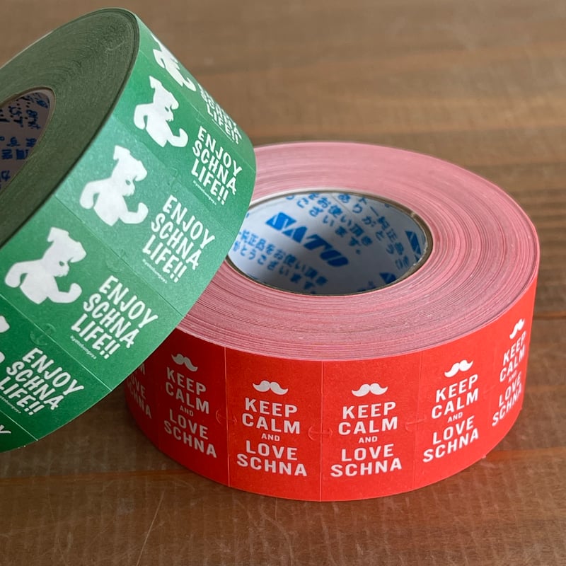 シュナのラベラーロールシール たっぷり1000枚！ | 京都文具屋