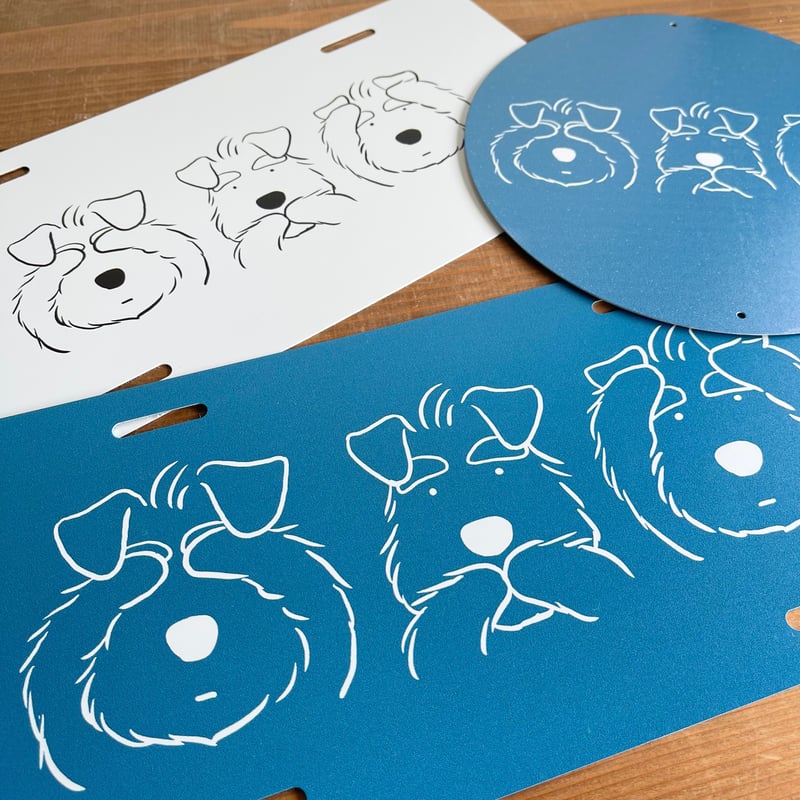 3シュナのアルミ製プレート・ガレージサインプレート | 京都文具屋